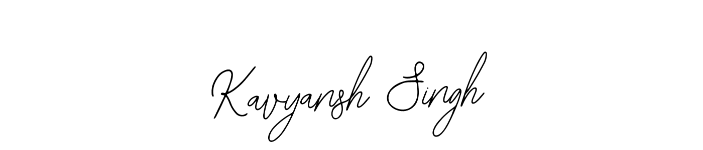 How to make Kavyansh Singh name signature. Use Bearetta-2O07w style for creating short signs online. This is the latest handwritten sign. Kavyansh Singh signature style 12 images and pictures png