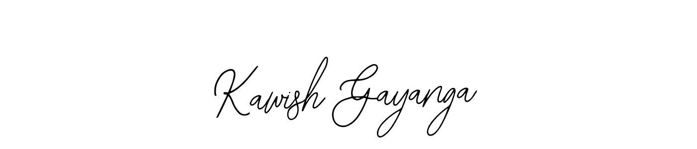 How to make Kawish Gayanga signature? Bearetta-2O07w is a professional autograph style. Create handwritten signature for Kawish Gayanga name. Kawish Gayanga signature style 12 images and pictures png