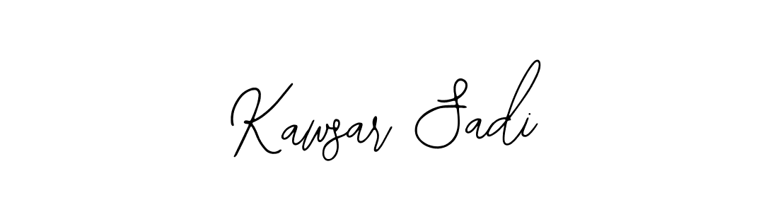 Create a beautiful signature design for name Kawsar Sadi. With this signature (Bearetta-2O07w) fonts, you can make a handwritten signature for free. Kawsar Sadi signature style 12 images and pictures png