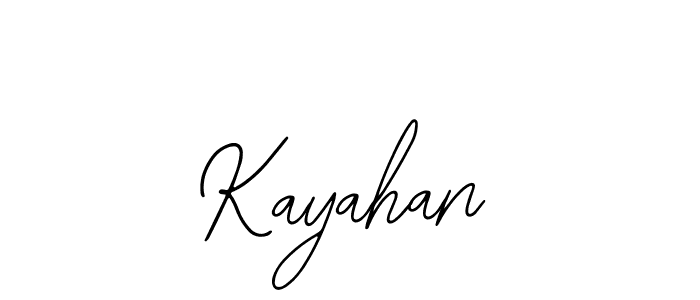 How to make Kayahan signature? Bearetta-2O07w is a professional autograph style. Create handwritten signature for Kayahan name. Kayahan signature style 12 images and pictures png