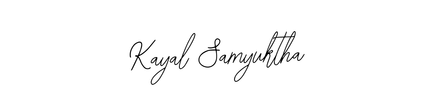 Kayal Samyuktha stylish signature style. Best Handwritten Sign (Bearetta-2O07w) for my name. Handwritten Signature Collection Ideas for my name Kayal Samyuktha. Kayal Samyuktha signature style 12 images and pictures png