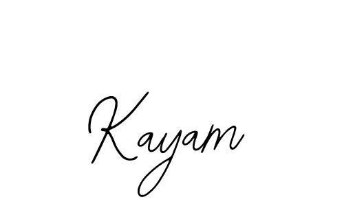 Design your own signature with our free online signature maker. With this signature software, you can create a handwritten (Bearetta-2O07w) signature for name Kayam. Kayam signature style 12 images and pictures png