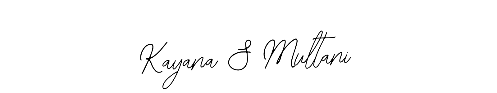 The best way (Bearetta-2O07w) to make a short signature is to pick only two or three words in your name. The name Kayana S Multani include a total of six letters. For converting this name. Kayana S Multani signature style 12 images and pictures png