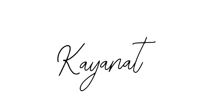 Use a signature maker to create a handwritten signature online. With this signature software, you can design (Bearetta-2O07w) your own signature for name Kayanat. Kayanat signature style 12 images and pictures png