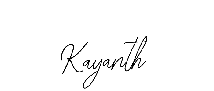 How to make Kayanth name signature. Use Bearetta-2O07w style for creating short signs online. This is the latest handwritten sign. Kayanth signature style 12 images and pictures png
