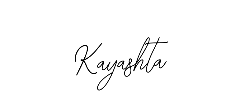 Design your own signature with our free online signature maker. With this signature software, you can create a handwritten (Bearetta-2O07w) signature for name Kayashta. Kayashta signature style 12 images and pictures png