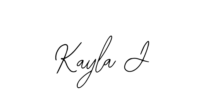 How to make Kayla J signature? Bearetta-2O07w is a professional autograph style. Create handwritten signature for Kayla J name. Kayla J signature style 12 images and pictures png