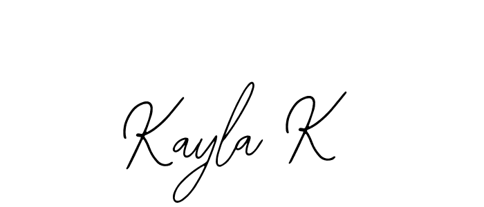 Kayla K stylish signature style. Best Handwritten Sign (Bearetta-2O07w) for my name. Handwritten Signature Collection Ideas for my name Kayla K. Kayla K signature style 12 images and pictures png