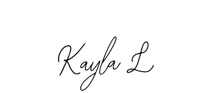 if you are searching for the best signature style for your name Kayla L. so please give up your signature search. here we have designed multiple signature styles  using Bearetta-2O07w. Kayla L signature style 12 images and pictures png