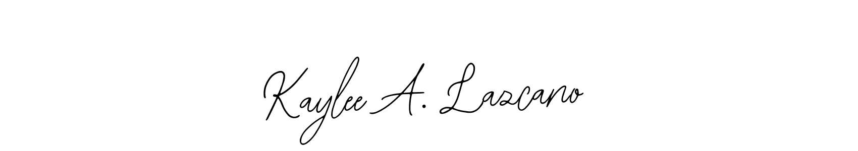 if you are searching for the best signature style for your name Kaylee A. Lazcano. so please give up your signature search. here we have designed multiple signature styles  using Bearetta-2O07w. Kaylee A. Lazcano signature style 12 images and pictures png