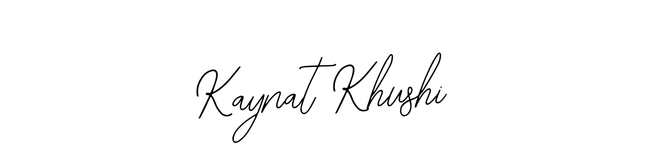 Bearetta-2O07w is a professional signature style that is perfect for those who want to add a touch of class to their signature. It is also a great choice for those who want to make their signature more unique. Get Kaynat Khushi name to fancy signature for free. Kaynat Khushi signature style 12 images and pictures png