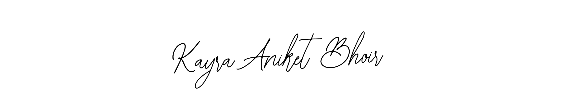 This is the best signature style for the Kayra Aniket Bhoir name. Also you like these signature font (Bearetta-2O07w). Mix name signature. Kayra Aniket Bhoir signature style 12 images and pictures png