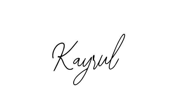 How to make Kayrul name signature. Use Bearetta-2O07w style for creating short signs online. This is the latest handwritten sign. Kayrul signature style 12 images and pictures png