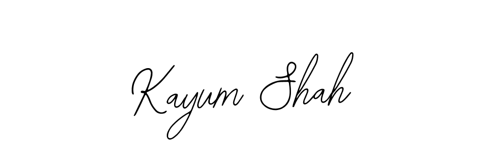 Use a signature maker to create a handwritten signature online. With this signature software, you can design (Bearetta-2O07w) your own signature for name Kayum Shah. Kayum Shah signature style 12 images and pictures png