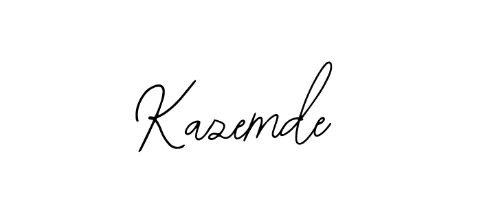 Design your own signature with our free online signature maker. With this signature software, you can create a handwritten (Bearetta-2O07w) signature for name Kazemde. Kazemde signature style 12 images and pictures png