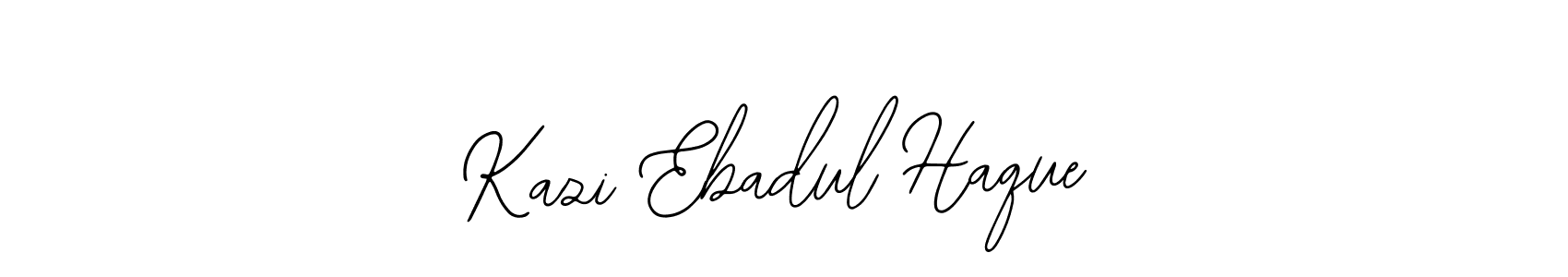 How to make Kazi Ebadul Haque name signature. Use Bearetta-2O07w style for creating short signs online. This is the latest handwritten sign. Kazi Ebadul Haque signature style 12 images and pictures png