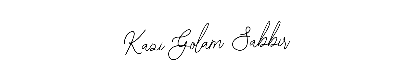 Use a signature maker to create a handwritten signature online. With this signature software, you can design (Bearetta-2O07w) your own signature for name Kazi Golam Sabbir. Kazi Golam Sabbir signature style 12 images and pictures png