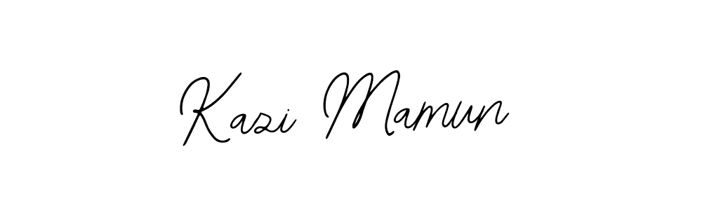 You should practise on your own different ways (Bearetta-2O07w) to write your name (Kazi Mamun) in signature. don't let someone else do it for you. Kazi Mamun signature style 12 images and pictures png