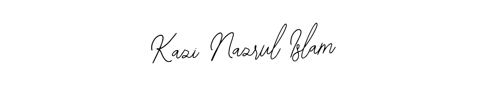 How to make Kazi Nazrul Islam name signature. Use Bearetta-2O07w style for creating short signs online. This is the latest handwritten sign. Kazi Nazrul Islam signature style 12 images and pictures png