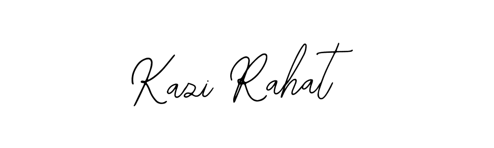 Also we have Kazi Rahat name is the best signature style. Create professional handwritten signature collection using Bearetta-2O07w autograph style. Kazi Rahat signature style 12 images and pictures png