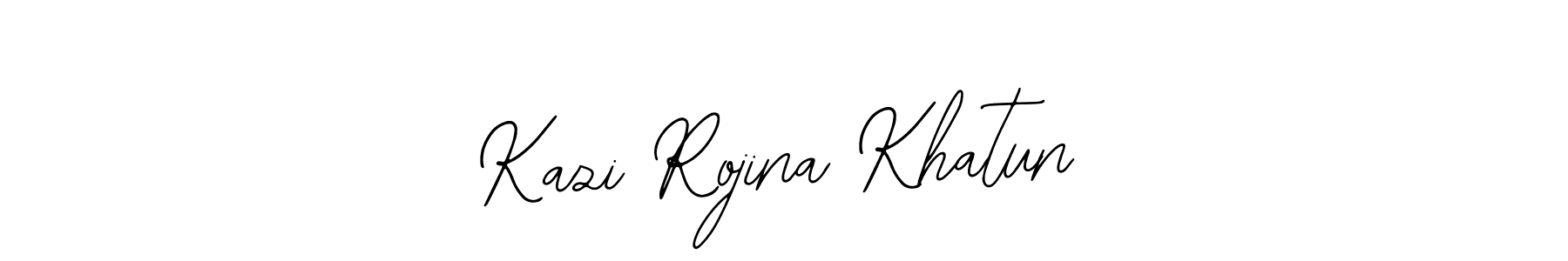 Make a beautiful signature design for name Kazi Rojina Khatun. With this signature (Bearetta-2O07w) style, you can create a handwritten signature for free. Kazi Rojina Khatun signature style 12 images and pictures png