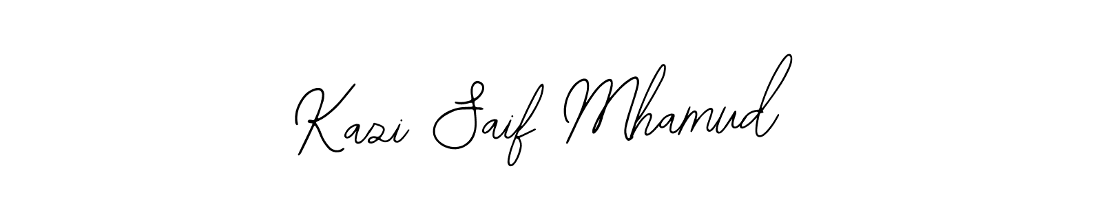 You should practise on your own different ways (Bearetta-2O07w) to write your name (Kazi Saif Mhamud) in signature. don't let someone else do it for you. Kazi Saif Mhamud signature style 12 images and pictures png