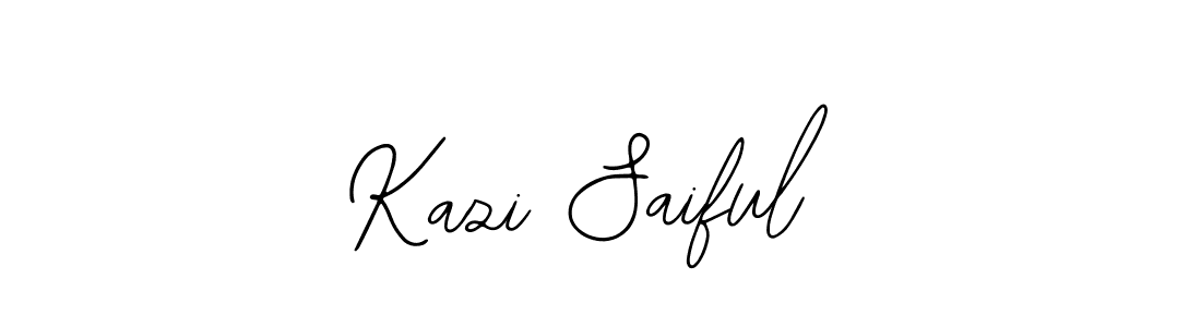 Use a signature maker to create a handwritten signature online. With this signature software, you can design (Bearetta-2O07w) your own signature for name Kazi Saiful. Kazi Saiful signature style 12 images and pictures png