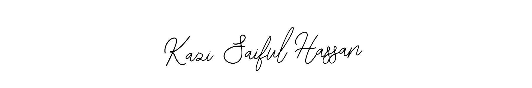 Use a signature maker to create a handwritten signature online. With this signature software, you can design (Bearetta-2O07w) your own signature for name Kazi Saiful Hassan. Kazi Saiful Hassan signature style 12 images and pictures png