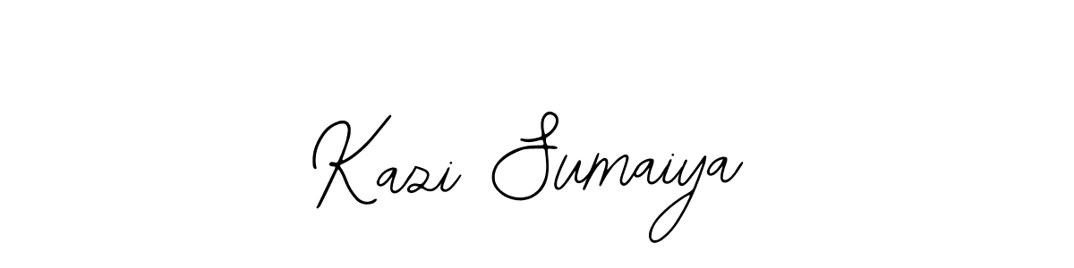 Also we have Kazi Sumaiya name is the best signature style. Create professional handwritten signature collection using Bearetta-2O07w autograph style. Kazi Sumaiya signature style 12 images and pictures png