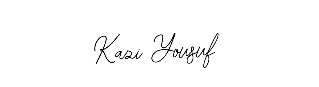 You should practise on your own different ways (Bearetta-2O07w) to write your name (Kazi Yousuf) in signature. don't let someone else do it for you. Kazi Yousuf signature style 12 images and pictures png