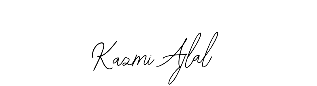 if you are searching for the best signature style for your name Kazmi Ajlal. so please give up your signature search. here we have designed multiple signature styles  using Bearetta-2O07w. Kazmi Ajlal signature style 12 images and pictures png