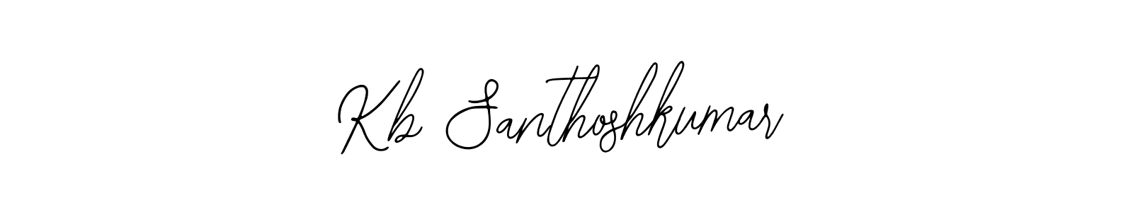 Make a beautiful signature design for name Kb Santhoshkumar. With this signature (Bearetta-2O07w) style, you can create a handwritten signature for free. Kb Santhoshkumar signature style 12 images and pictures png