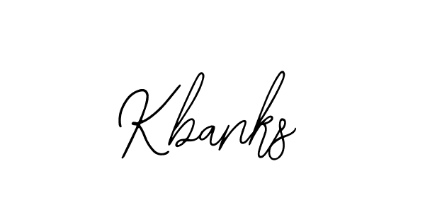 Design your own signature with our free online signature maker. With this signature software, you can create a handwritten (Bearetta-2O07w) signature for name Kbanks. Kbanks signature style 12 images and pictures png