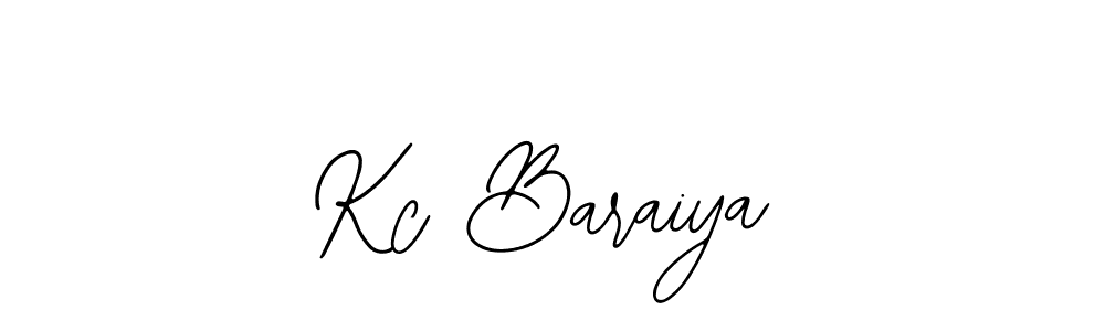 Kc Baraiya stylish signature style. Best Handwritten Sign (Bearetta-2O07w) for my name. Handwritten Signature Collection Ideas for my name Kc Baraiya. Kc Baraiya signature style 12 images and pictures png