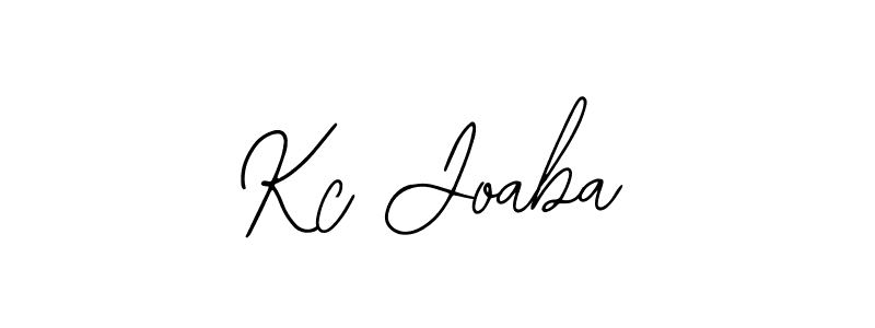 You should practise on your own different ways (Bearetta-2O07w) to write your name (Kc Joaba) in signature. don't let someone else do it for you. Kc Joaba signature style 12 images and pictures png