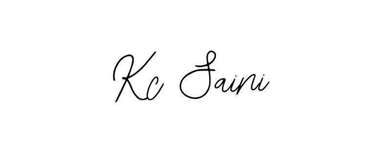 How to make Kc Saini signature? Bearetta-2O07w is a professional autograph style. Create handwritten signature for Kc Saini name. Kc Saini signature style 12 images and pictures png