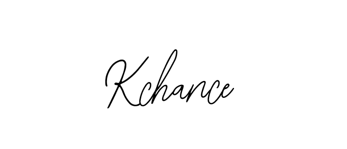 You should practise on your own different ways (Bearetta-2O07w) to write your name (Kchance) in signature. don't let someone else do it for you. Kchance signature style 12 images and pictures png