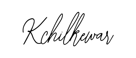 A stylish, flowing autograph style designed for name Kchilkewar using Bearetta-2O07w typography. Perfect for digital creative projects. Kchilkewar signature style 12 images and pictures png