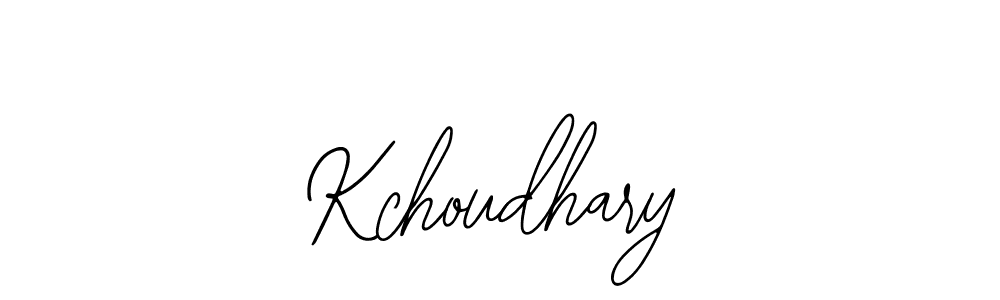 Design your own signature with our free online signature maker. With this signature software, you can create a handwritten (Bearetta-2O07w) signature for name Kchoudhary. Kchoudhary signature style 12 images and pictures png