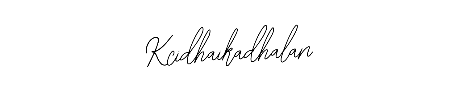The best way (Bearetta-2O07w) to make a short signature is to pick only two or three words in your name. The name Kcidhaikadhalan include a total of six letters. For converting this name. Kcidhaikadhalan signature style 12 images and pictures png