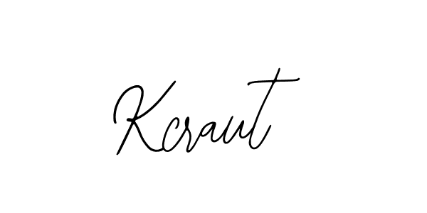 Use a signature maker to create a handwritten signature online. With this signature software, you can design (Bearetta-2O07w) your own signature for name Kcraut. Kcraut signature style 12 images and pictures png