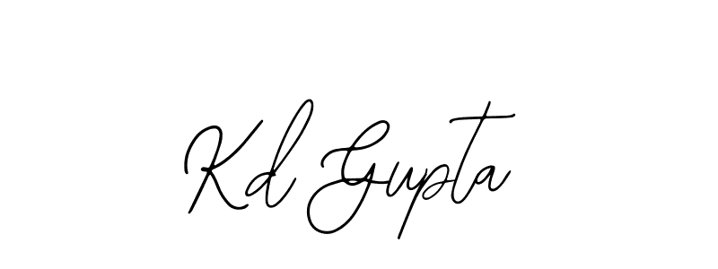 How to make Kd Gupta name signature. Use Bearetta-2O07w style for creating short signs online. This is the latest handwritten sign. Kd Gupta signature style 12 images and pictures png