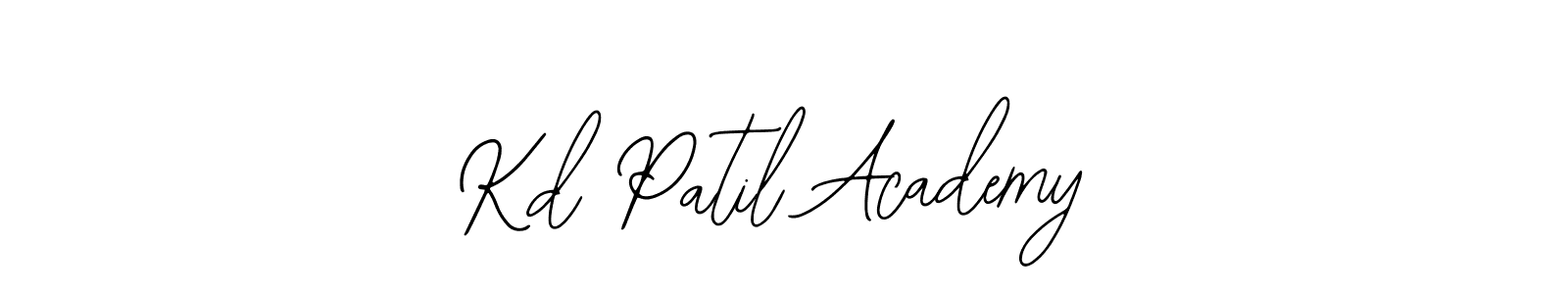 How to make Kd Patil Academy name signature. Use Bearetta-2O07w style for creating short signs online. This is the latest handwritten sign. Kd Patil Academy signature style 12 images and pictures png