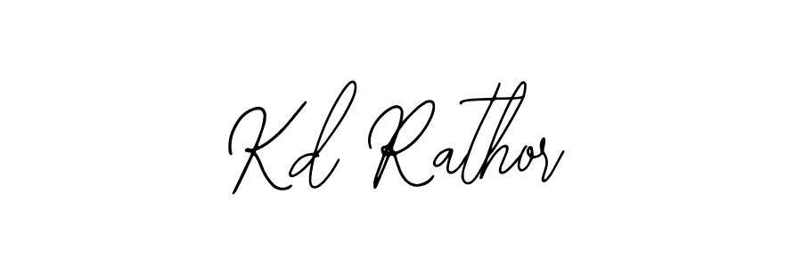 How to make Kd Rathor name signature. Use Bearetta-2O07w style for creating short signs online. This is the latest handwritten sign. Kd Rathor signature style 12 images and pictures png
