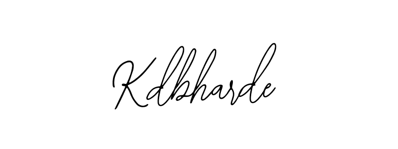 You should practise on your own different ways (Bearetta-2O07w) to write your name (Kdbharde) in signature. don't let someone else do it for you. Kdbharde signature style 12 images and pictures png