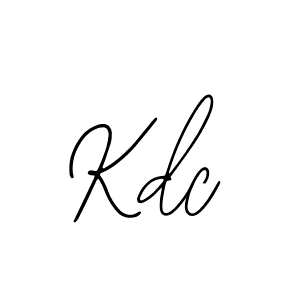 Design your own signature with our free online signature maker. With this signature software, you can create a handwritten (Bearetta-2O07w) signature for name Kdc. Kdc signature style 12 images and pictures png
