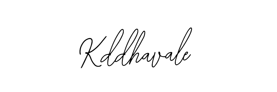 How to make Kddhavale name signature. Use Bearetta-2O07w style for creating short signs online. This is the latest handwritten sign. Kddhavale signature style 12 images and pictures png