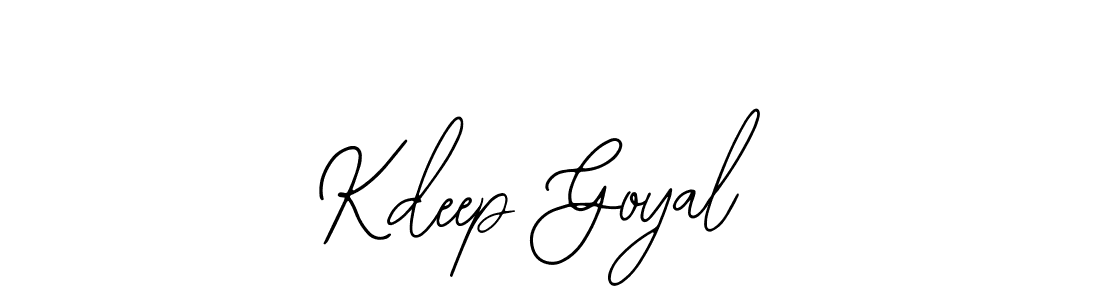 Design your own signature with our free online signature maker. With this signature software, you can create a handwritten (Bearetta-2O07w) signature for name Kdeep Goyal. Kdeep Goyal signature style 12 images and pictures png