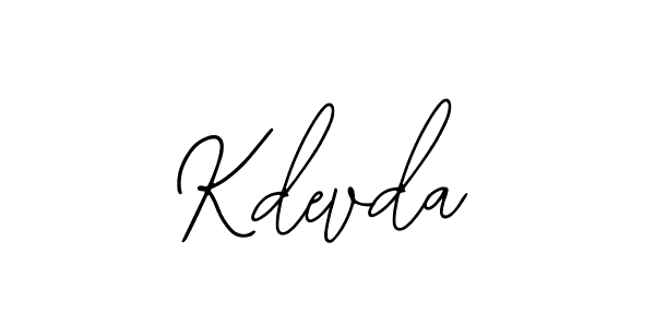 You should practise on your own different ways (Bearetta-2O07w) to write your name (Kdevda) in signature. don't let someone else do it for you. Kdevda signature style 12 images and pictures png