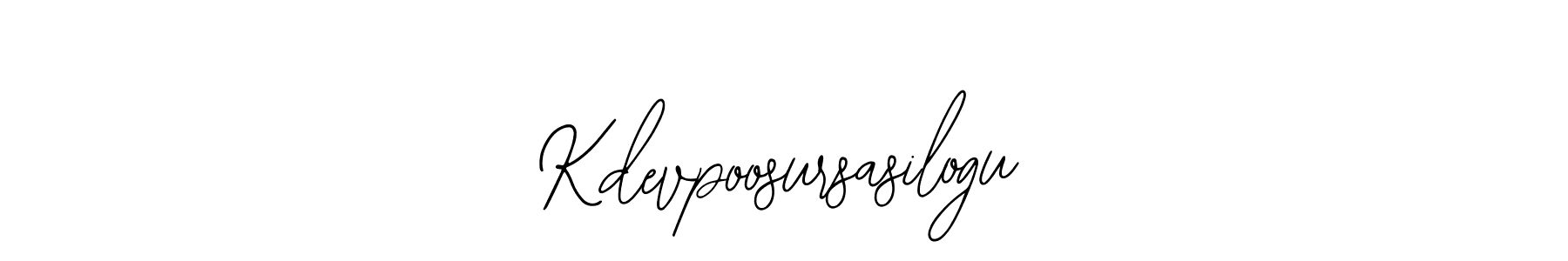 Similarly Bearetta-2O07w is the best handwritten signature design. Signature creator online .You can use it as an online autograph creator for name Kdevpoosursasilogu. Kdevpoosursasilogu signature style 12 images and pictures png